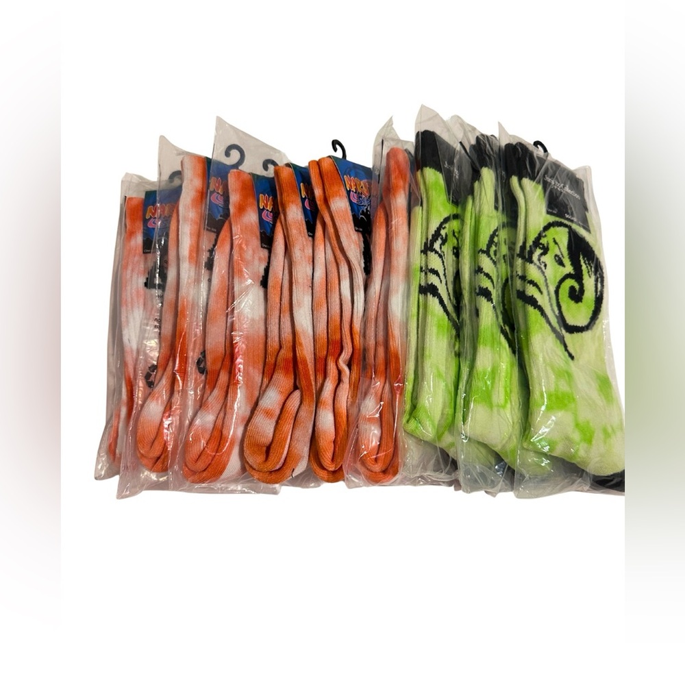 9 PAIRS SOCKS+BAG!!! Naruto Shippuden Konohagakure Symbolans Juno Ito Anime